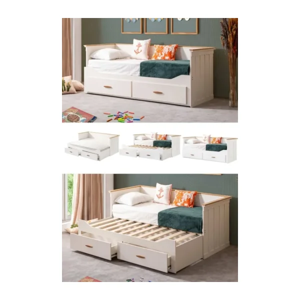 Setay Mobilya Likya 80x200 cm Divan Çekmeceli Yavrulu Karyola