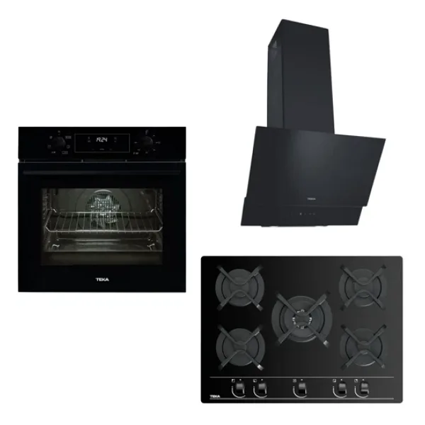 Teka Ankastre Set Siyah ( Hak 625 Bk Börek Şefim - Atv 60 Bk - Gbc 75030 Bk)