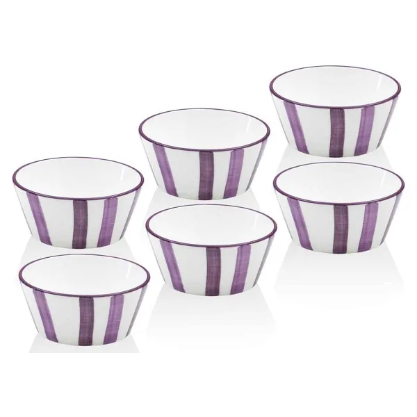 The Mia Joy Sosluk Çerezlik 6lı Set Mor 10 cm