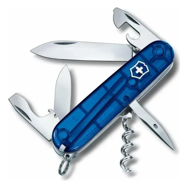 Victorinox Spartan 1.3603.T2 Şeffaf Mavi 12 Fonksiyonlu Çok Amaçlı Çakı