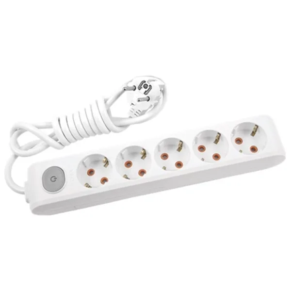 Viko Multi-let 90117505 Topraklı Anahtarlı Beyaz 5 m 5'li Priz