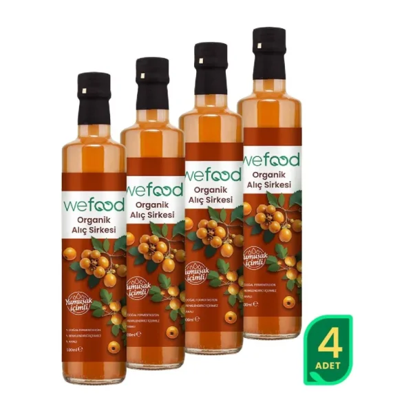 Wefood Alıç Sirkesi 500 ml 4'lü