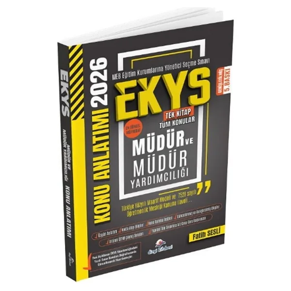 2026 Meb Ekys Müdür Ve Yardımcılığı Konu Anlatımı 5. Baskı Dizgi Kitap