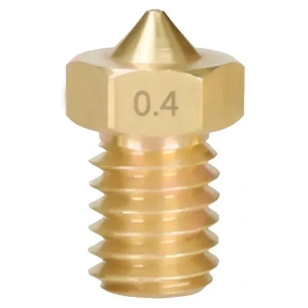 3D Yazıcı-Printer M6 1.75mm / 0.4mm V5-V6 Pirinç Nozzle