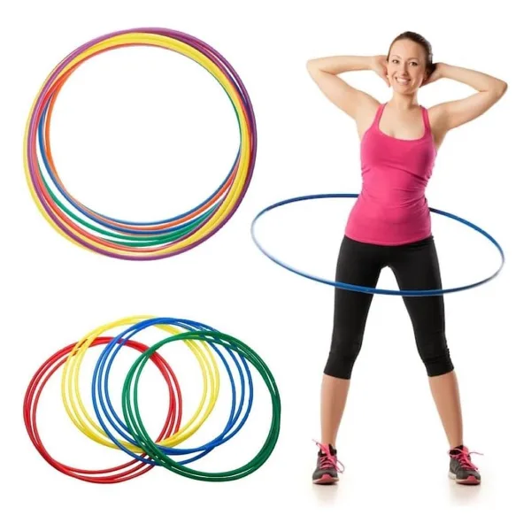 5 Adet Bel Çevirme Çemberi 60cm Büyük Boy Hulahop Hula Hop Hulalop Çember Jimnastik Çemberi Hulohop