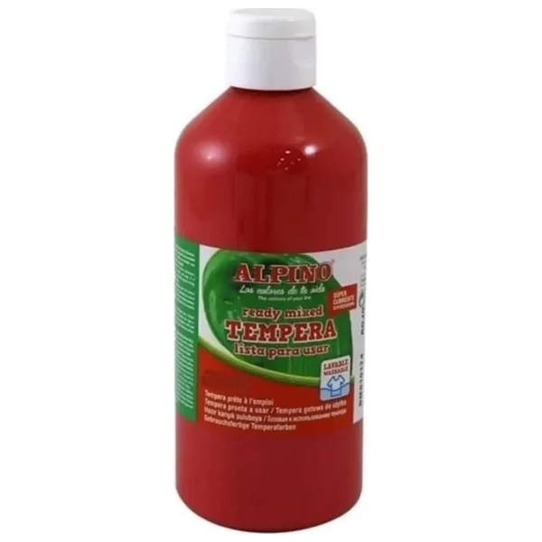 Alpino Tempera (Yikanabilir) Boya 250 Ml. Kırmızı