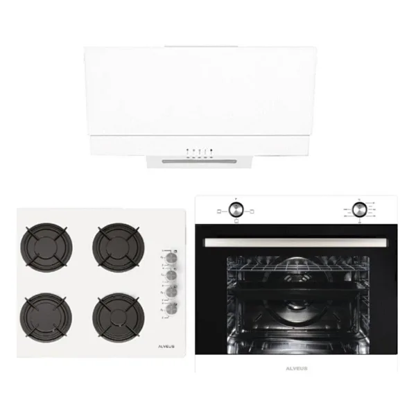 Alveus 850 3'lü Beyaz Ankastre Set AD07 + A10 + AF850