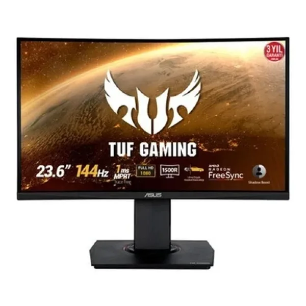 Asus TUF Gaming VG24VQ 23.6" 1 ms Full HD Curved 144 Hz Oyuncu Monitörü