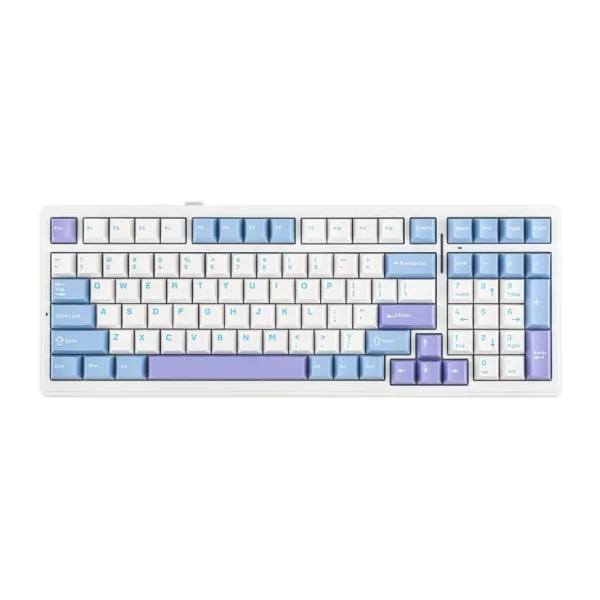 Aula F99 3 Modlu RGB Hot Swap Mekanik Reaper Switch Kablosuz Makrolu Klavye Mavi