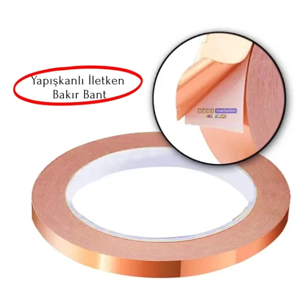 Bakır Folyo İletken Bant 7Mmx10mt