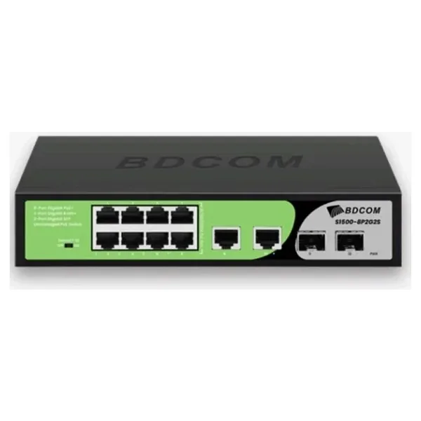 Bdcom S1500-8P2G2S 8 Port PoE Switch 2GE 2SFP 90W