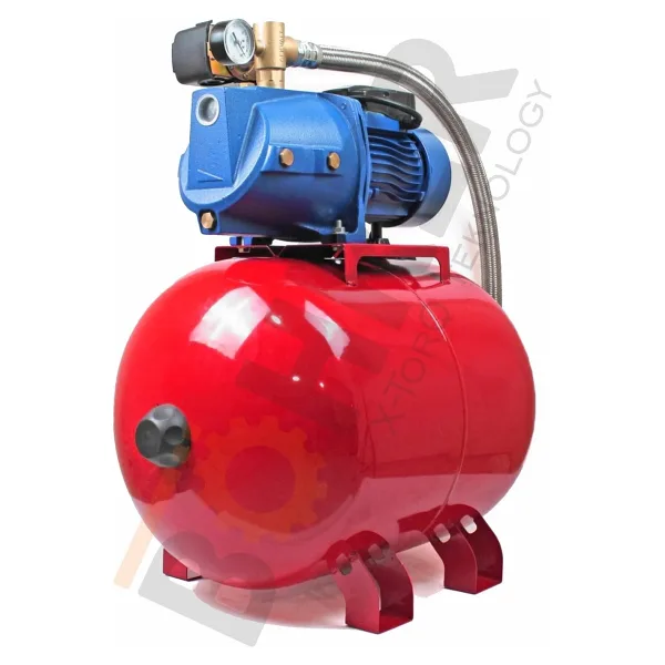 BÖHRER Jet1500ah Bakır Sargılı 8 Kat 25 Daire 50 Litre Yatay 2hp Tanklı Hidrofor Ev Tipi Otomatik Hidrofor