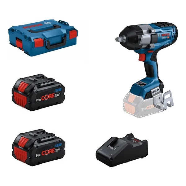 Bosch GDS 18V-1000 Çift Akülü 5.5 Ah Darbeli Somun Sıkma Makinesi