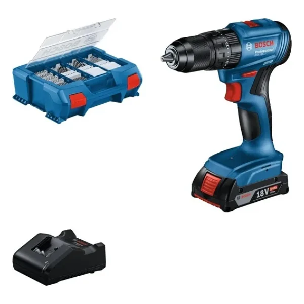 Bosch GSB 185 Li +2x 2.0 Ah + 82 Parçalı Aksesuar Seti Profesyonel Set - 0615990N2P