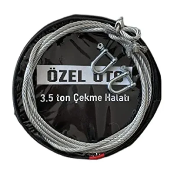 Çeki Halatı Çelik İzoleli Oto Çekme Halatı 3,5 Ton