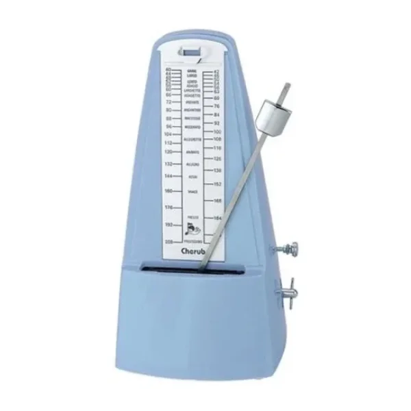 Cherub WSM-330-BL Mekanik Metronom (Mavi) Şeffaf Kapaklı Canlı Renk