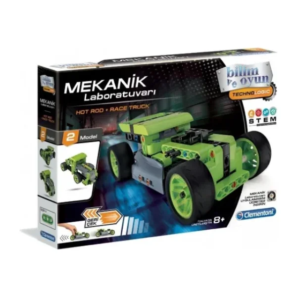 Clementoni Mekanik Laboratuvarı Hot Rod ve Race Truck 64959