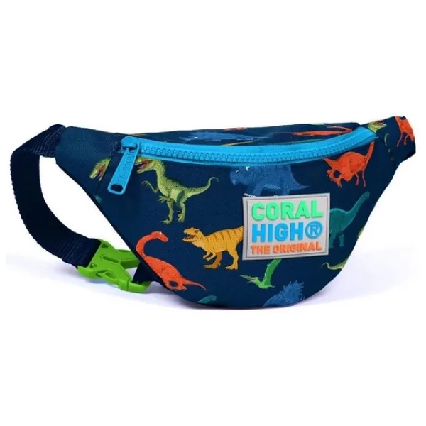 Coral High Kids Lacivert Dinozor Desenli Bel Çantası 22585