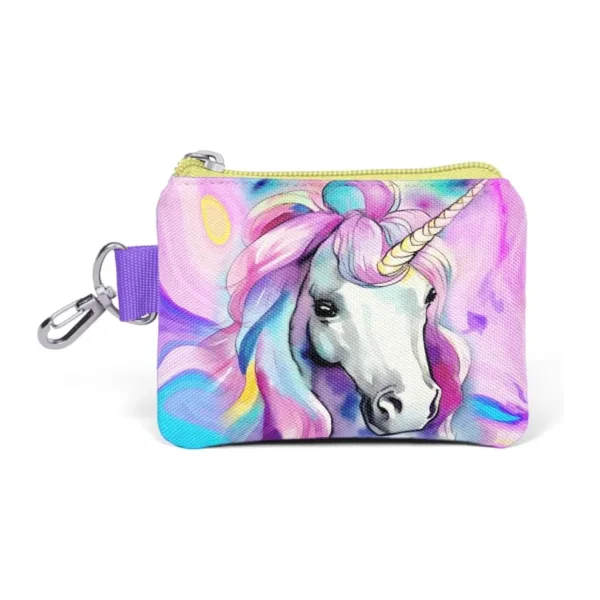 Coral High Renkli Unicorn Desenli Bozuk Para Çantası 21903