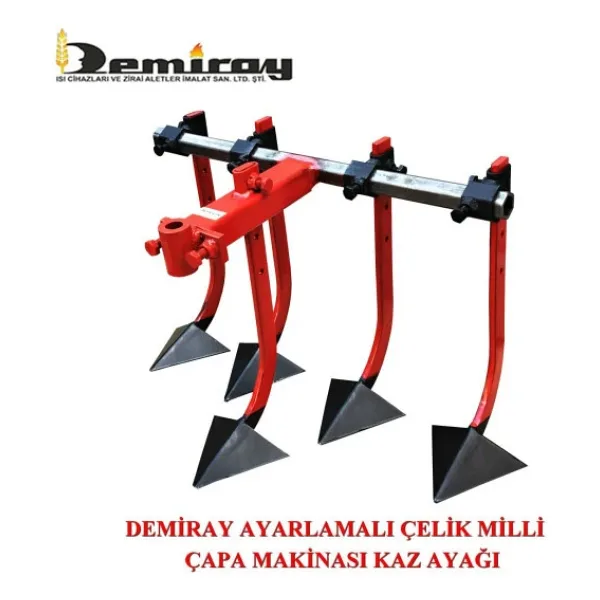 Demiray Ayarlanabilir Celik Milli 5'Li Kazayagi Aparati - Dizel Capa Makinelerine Uyumlu