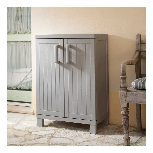 Evinizin Atölyesi Plastik Bahçe Dolabı, Temizlik Dolabı, Mutfak Dolabı, Plastik Dolap 65x38x93H cm