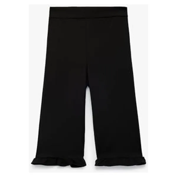 Fırfır Detaylı Beli Lastikli Pantolon