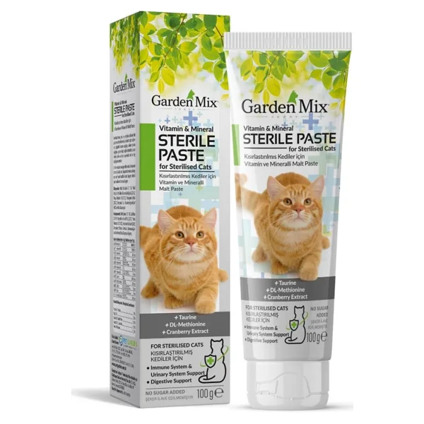 Gardenmix Multivitamin 100 gr Kısırlaştırılmış Kedi Macunu