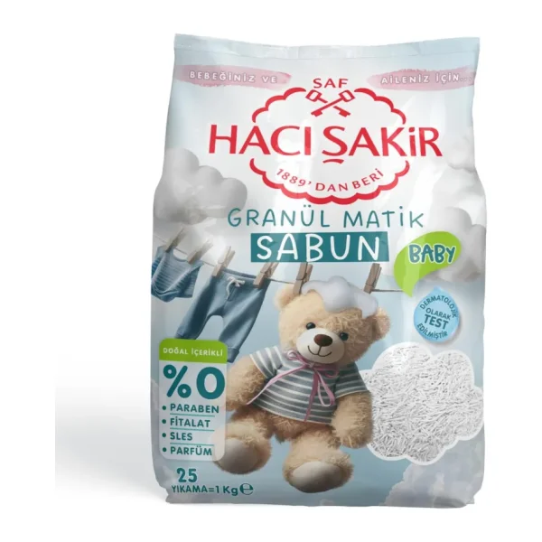 Hacı Şakir Parfümsüz Granül Matik Sabun 1000 gr