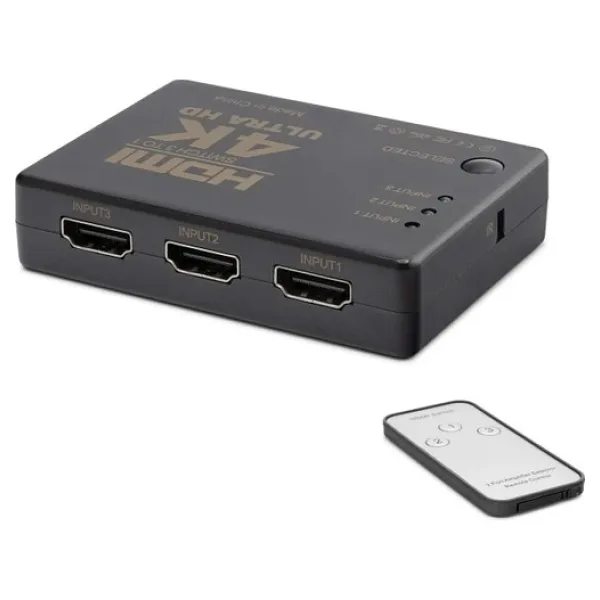 Hadron Hdx1308(236) Swıtch Hdmı 4k 3 In 1 Port