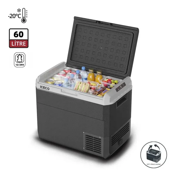Iceco MCD60D 12/24 V 60 lt Kompresörlü Araç Buzdolabı