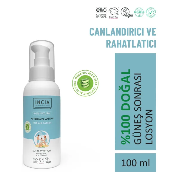Incia Doğal After Sun 100 ml Güneş Sonrası Losyon
