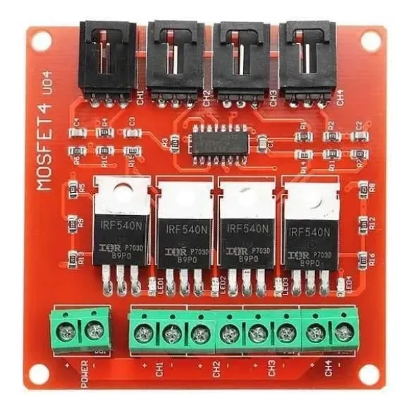 IRF540 4 Kanal Mosfet Modülü