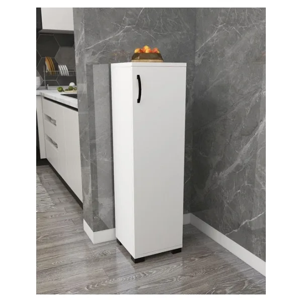 IRMAK DÜNYASI Çok Amaçlı Tek Kapaklı Mini Dolap Erzak Dolabı Banyo Dolabı