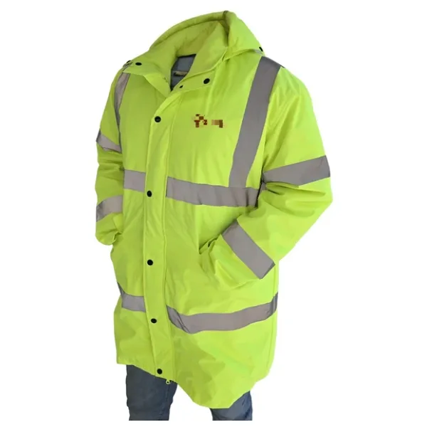 Kapitone Astar Reflektörlü İş Güvenliği Parka Mont Xl