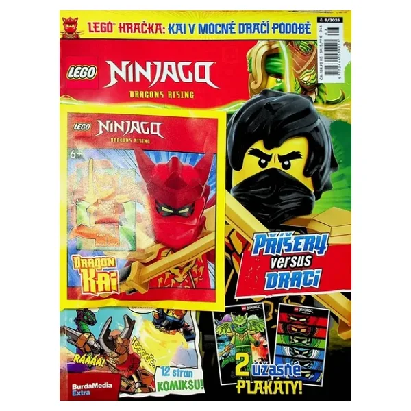 Lego Ninjago Aylık Dergi 08/2026 - Dragon Kai Figür - Çekçe