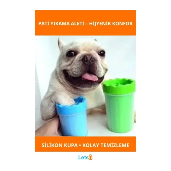 Letsii Pati Yıkama Aleti Su Geçirmez Yumuşak Temizleme Kabı - Çok Renkli - pati yıkama kabı