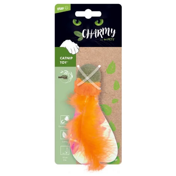 M-Pets Charmy Firefly Catnipli Turuncu Kedi Oyuncağı