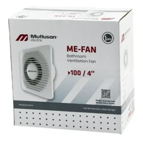 MUTLUSAN-001 211 000 100 00 00 Me-Fan 1004'BANYO Tuvalet Havalandırma Aspiratörü 12W 2450RPM 100M3/H (4604)