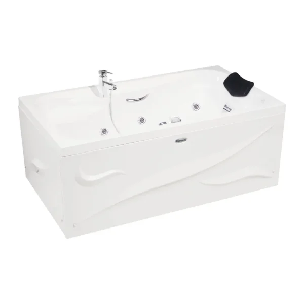 Nassau Jakuzi 140x80, H55 Bonus Hidromasaj Sistemli Küvet (Gövde + Metal Ayak + Ön-yan Panel)