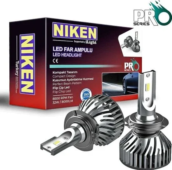 Niken Pro Serisi LED Xenon Far Ampulü - H7