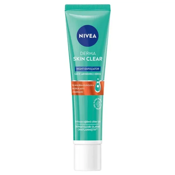 Nivea Derma Skin Clear Night Exfoliator Arındırıcı 40 ml Gece Kremi