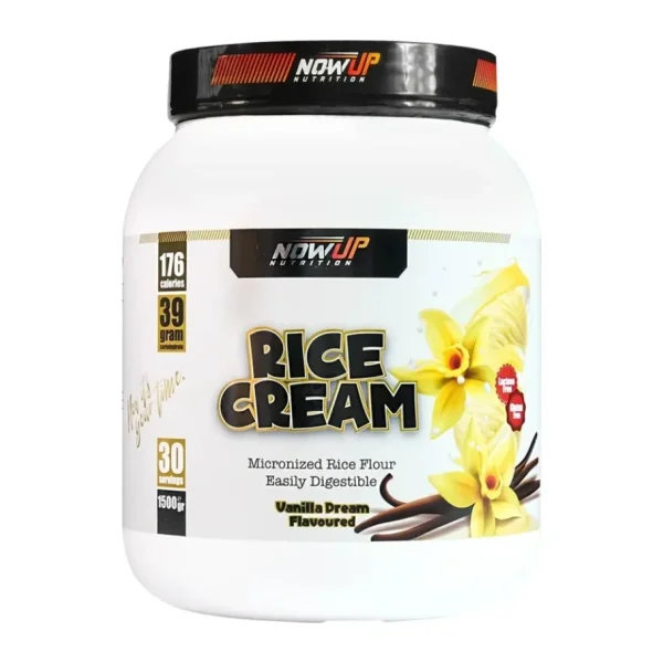 Nowup Nutrıtıon Rice Cream - Vanilla Dream: Vanilya Aromalı Pirinç Kreması (1500Gr, 30 Porsiyon)