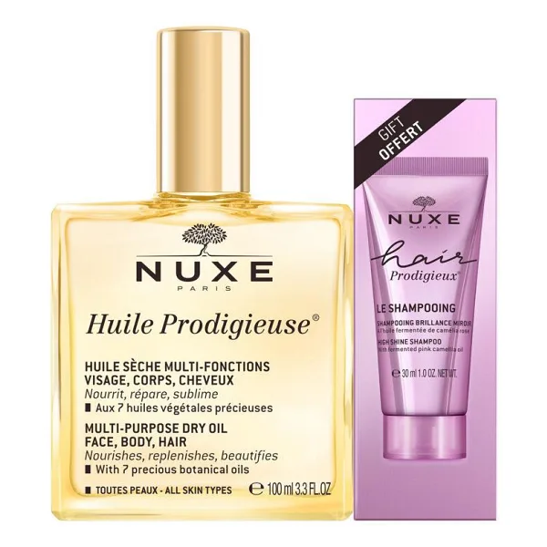 Nuxe Huile Prodigieuse 100 ml + Cilt Bakım Seti 30 ml Hediyeli