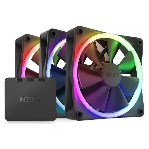 NZXT F120 RGB RF-R12TF-B1 Siyah 12 cm 3'lü Kasa Fanı