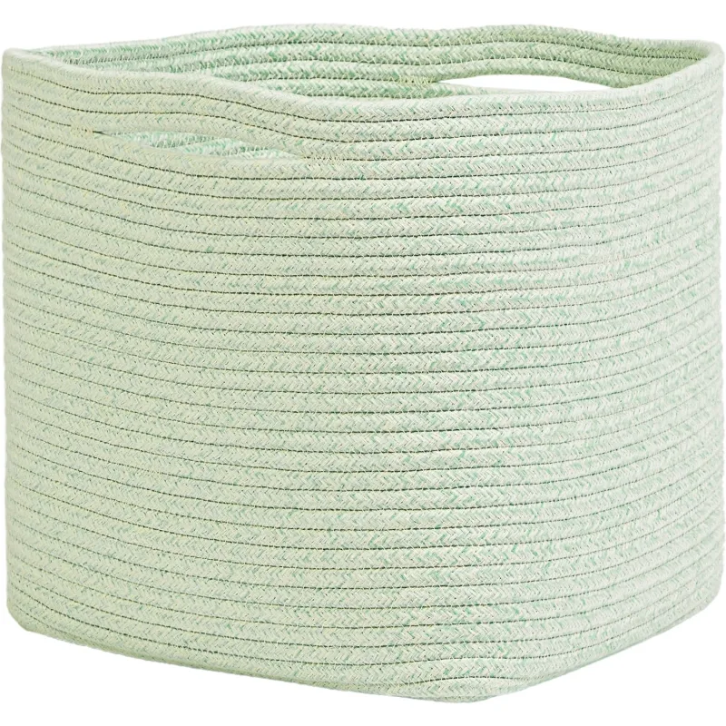 Ocean Home Textile Mint Kırçıllı Pamuklu Sepet 30 x 30 x 30 cm