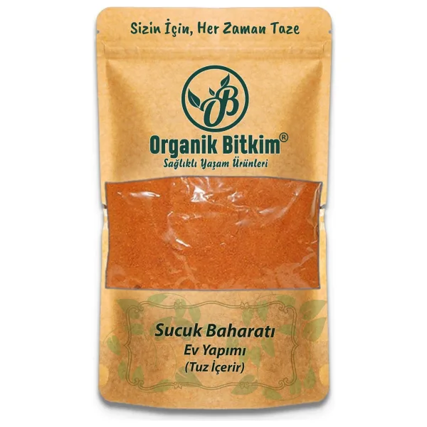 Organik Bitkim Ev Yapımı Sucuk Baharatı 250 gr