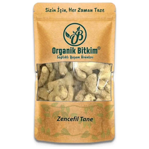 Organik Bitkim Tane Zencefil 250 gr