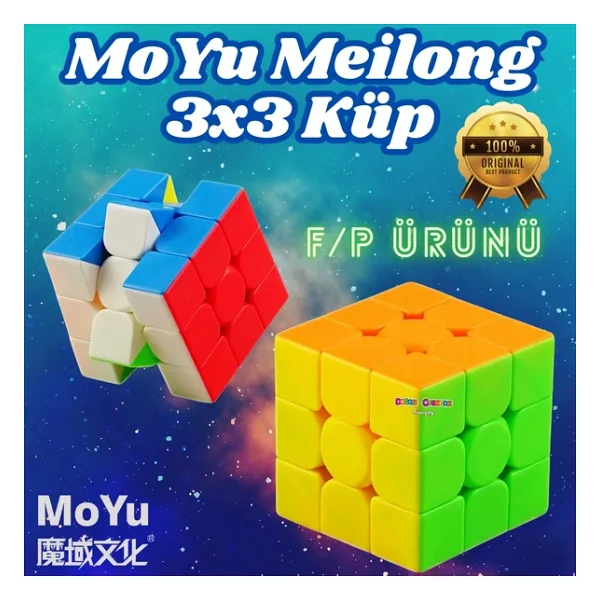 Orijinal Moyu Meilong 3X3 Küp - Moyu Speed Cube - Moyu 3X3 Zeka Küpü - Zeka Küpü - Rubik Küp