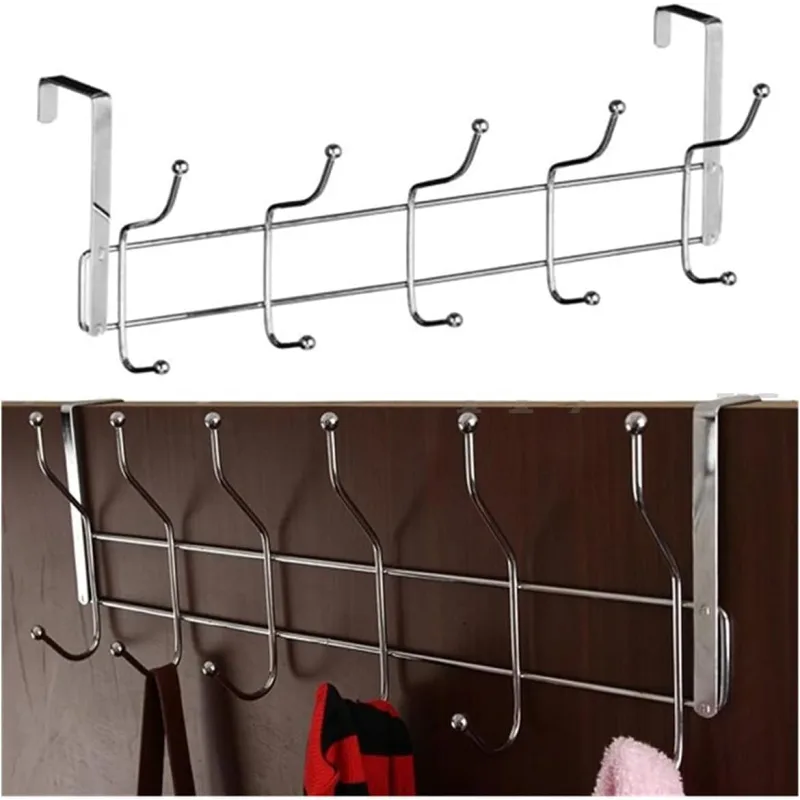 Orret Home 12'L Metal Kapı Arkası Askı, Amerikan Kapı Arkası Askılık, Banyo, Mutfak, Yatak Odası İçin Krom Askı (2 Adet)