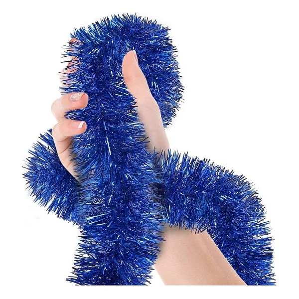 Parti İçin Sim Süs 2 Metre Uzunluk 6 cm Genişlik Mavi Renk İthal